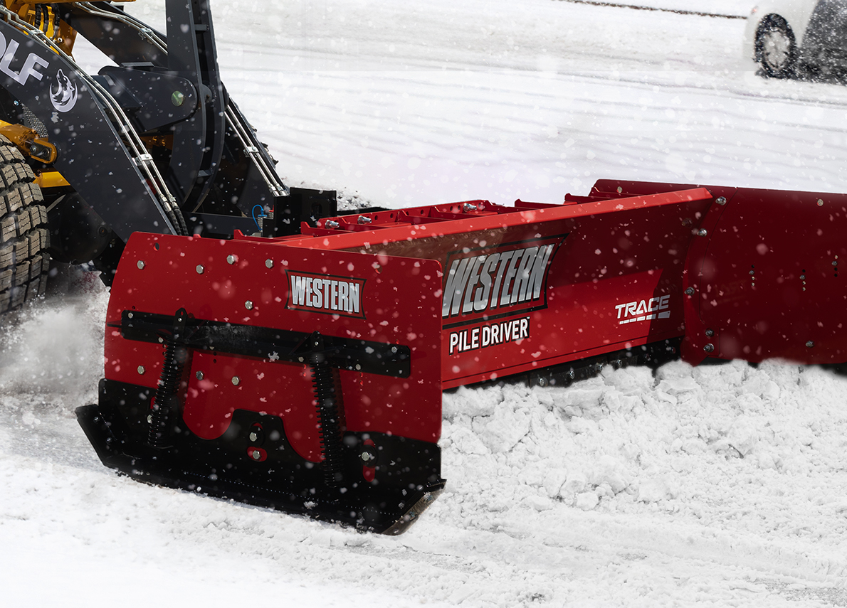 Western plow attachment